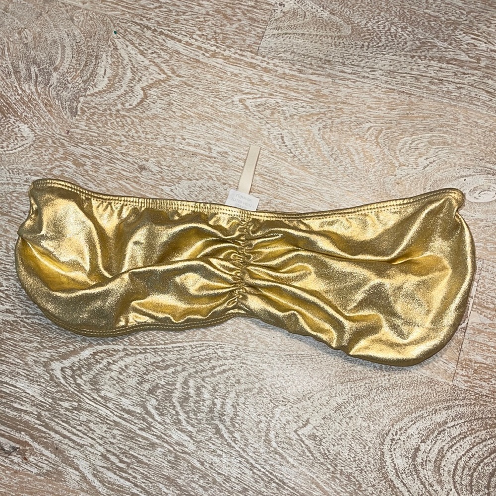 KTOO gold Bandoo tube top Metallic